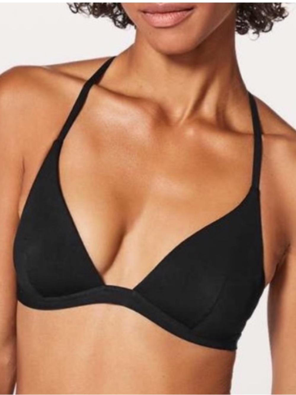 lululemon athletica Black Triangle Bralette Swim Top